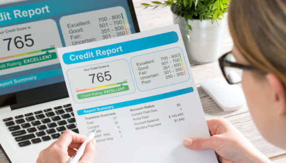 report credit score banking borrowing application risk form