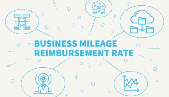 Business illustration showing the concept of business mileage re Business illustration showing the concept of business mileage re